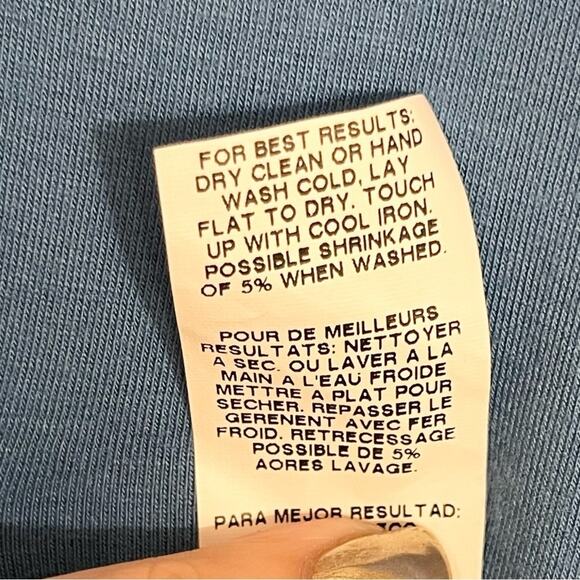 Karen Kane Women's Light Blue Puff Sleeve Scoop Neck Blouse Size Large 🦋💙 - Picture 8 of 12